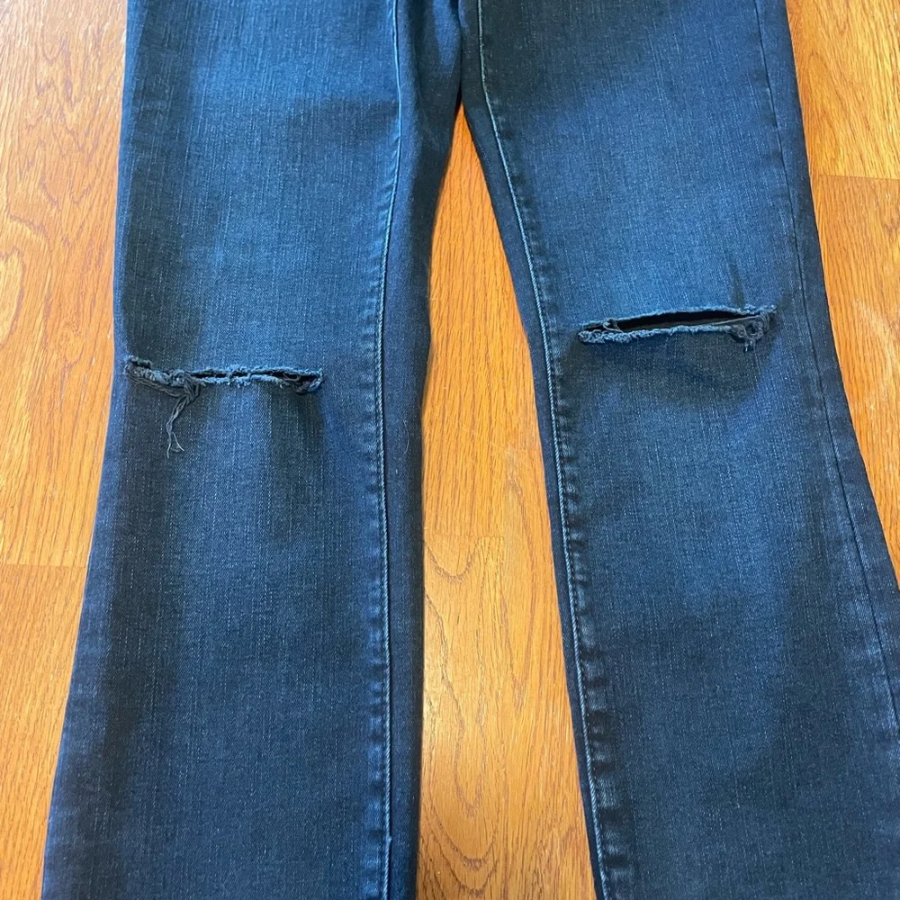 Pilcro and the Letterpress by Anthropologie High-Rise Dark Blue Skinny Jeans‎